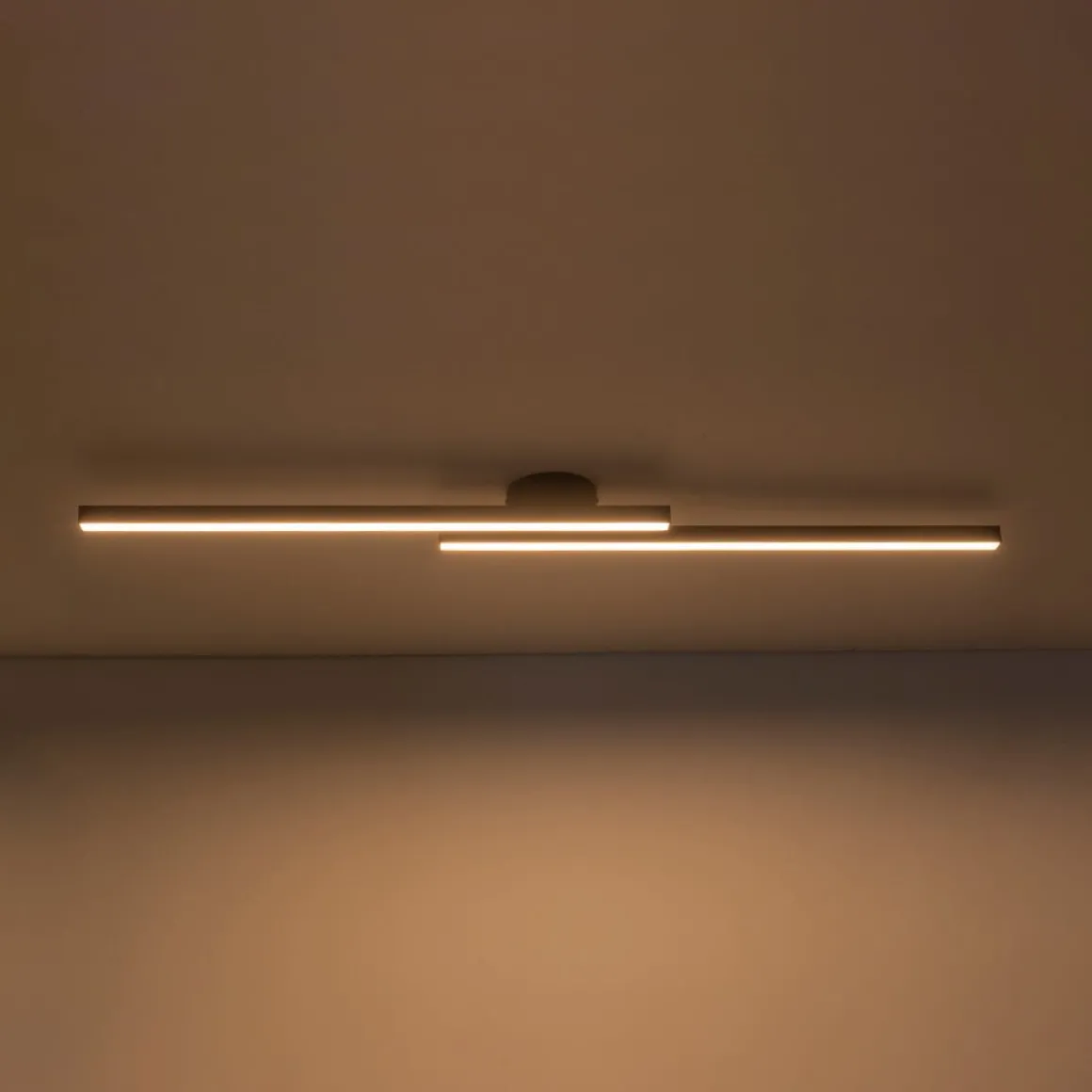 Dimmable 2-Light Long Strip Linear LED Flush Mount