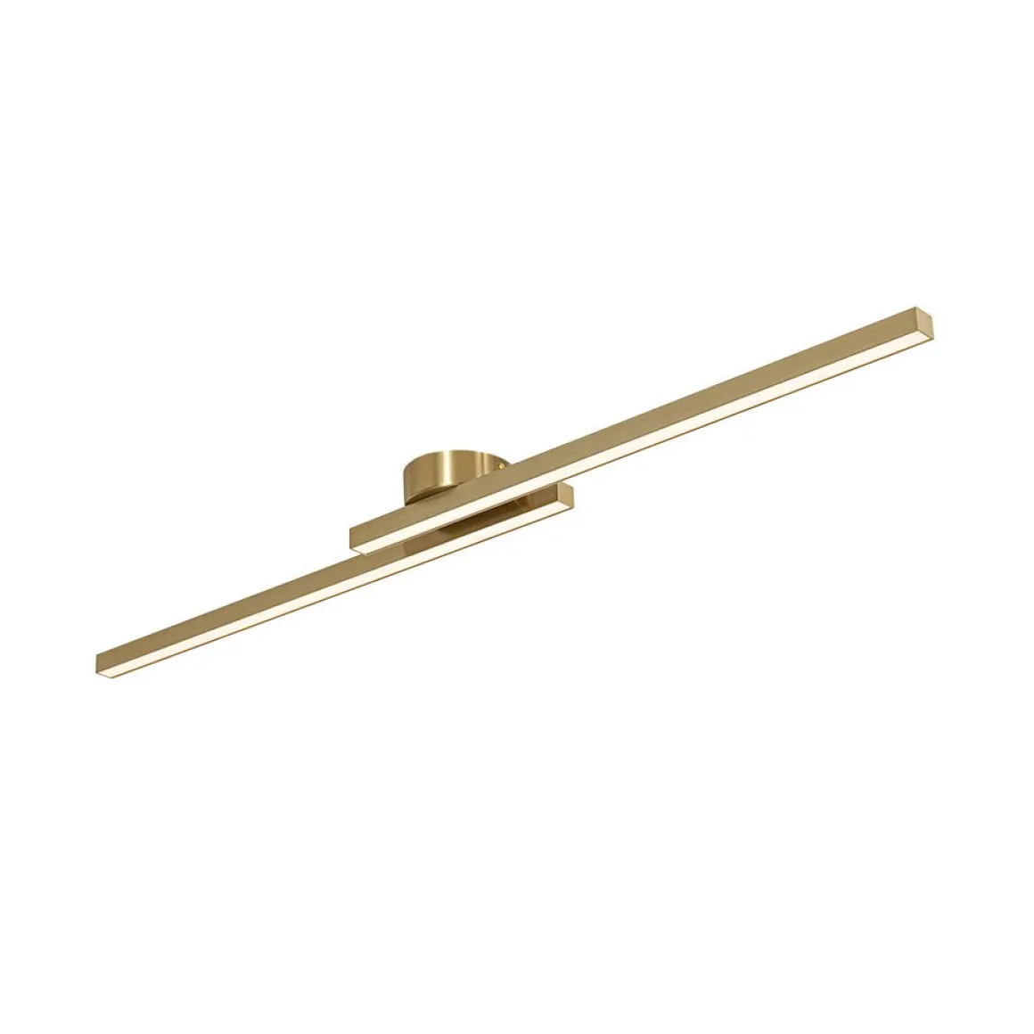 Dimmable 2-Light Long Strip Linear LED Flush Mount