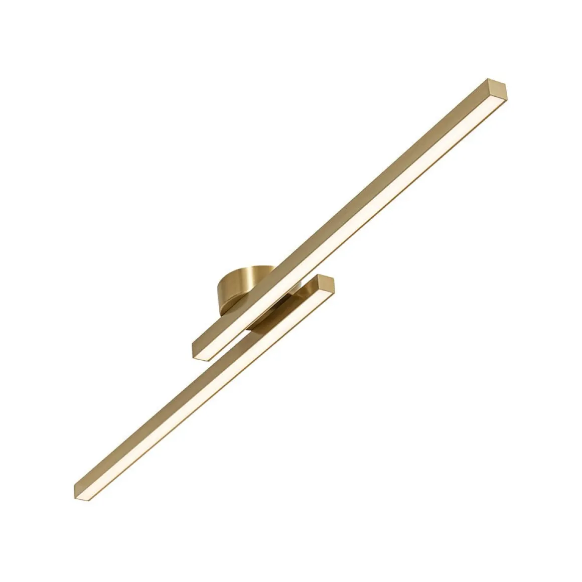 Dimmable 2-Light Long Strip Linear LED Flush Mount