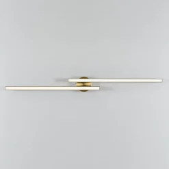 Dimmable 2-Light Long Strip Linear LED Flush Mount