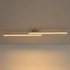 Dimmable 2-Light Long Strip Linear LED Flush Mount