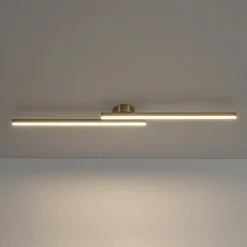 Dimmable 2-Light Long Strip Linear LED Flush Mount