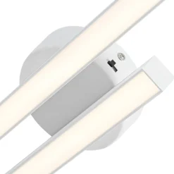 Dimmable 2-Light Long Strip Linear LED Flush Mount