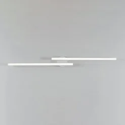 Dimmable 2-Light Long Strip Linear LED Flush Mount