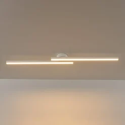 Dimmable 2-Light Long Strip Linear LED Flush Mount
