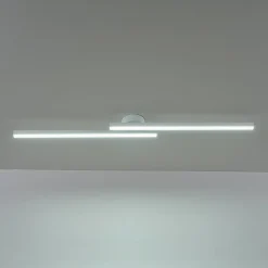 Dimmable 2-Light Long Strip Linear LED Flush Mount