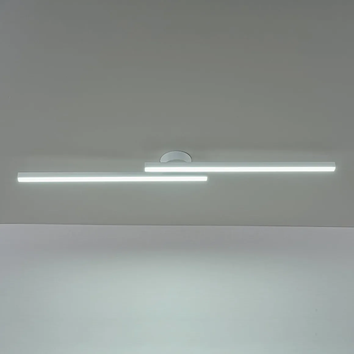 Dimmable 2-Light Long Strip Linear LED Flush Mount