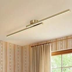 Dimmable 2-Light Long Strip Linear LED Flush Mount