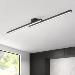 Dimmable 2-Light Long Strip Linear LED Flush Mount