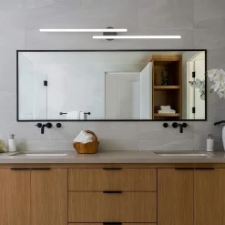 Dimmable 2-Light Long Strip Linear LED Flush Mount