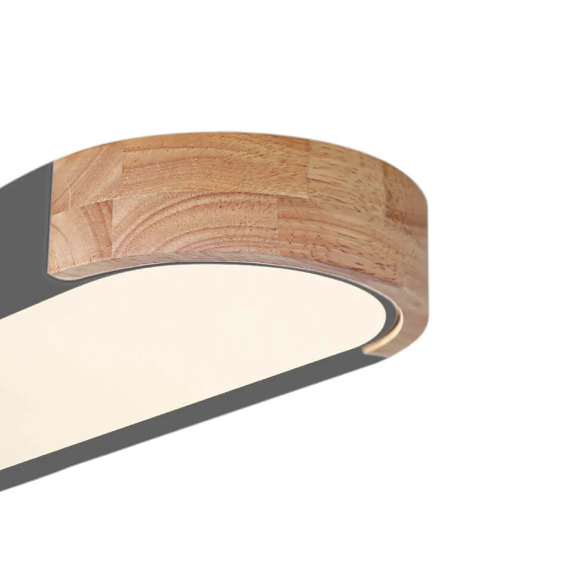 Dimmable Minimalist Long Oval Flush Mount LED Light