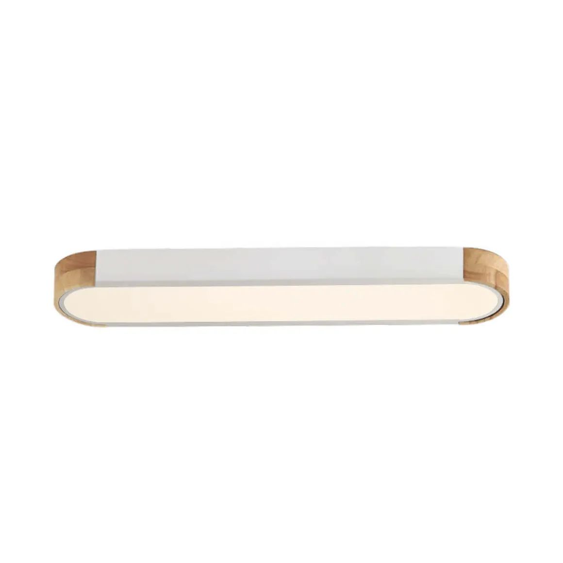 Dimmable Minimalist Long Oval Flush Mount LED Light