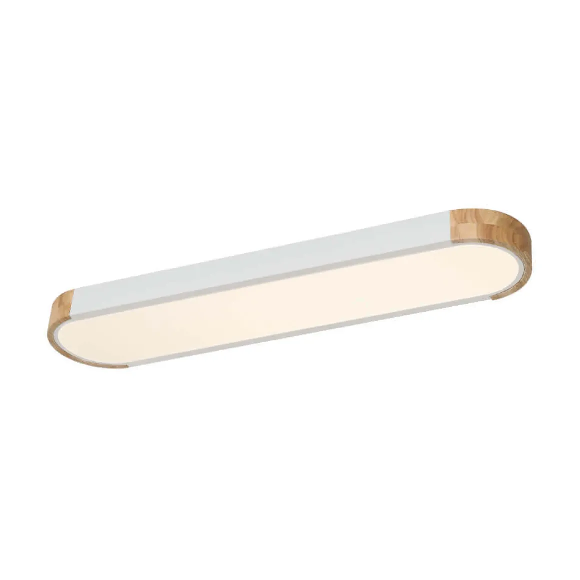 Dimmable Minimalist Long Oval Flush Mount LED Light