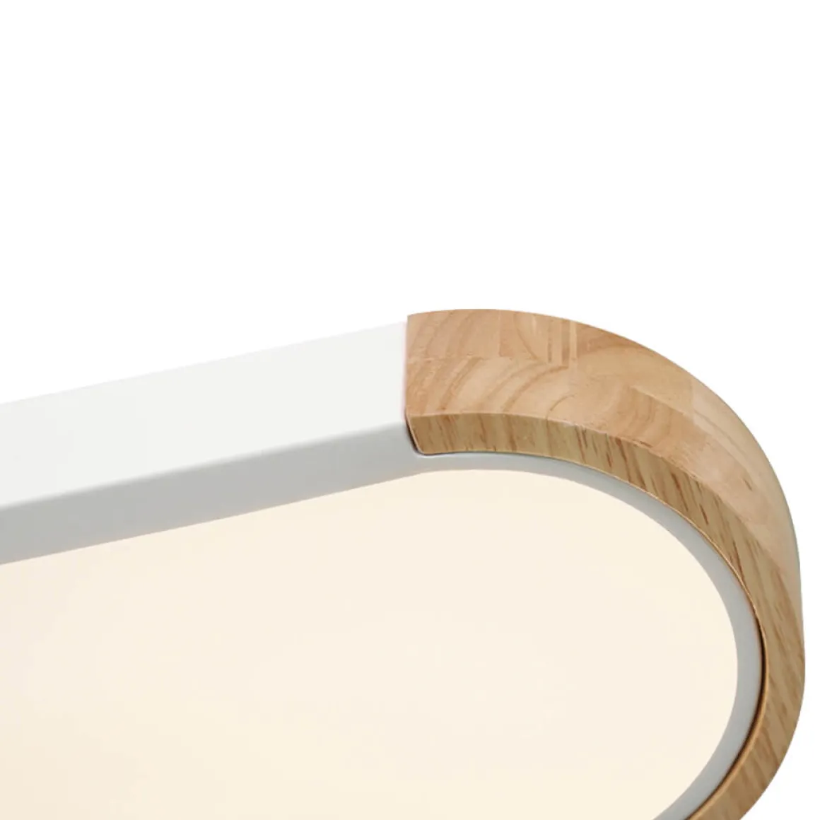 Dimmable Minimalist Long Oval Flush Mount LED Light