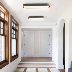 Dimmable Minimalist Long Oval Flush Mount LED Light