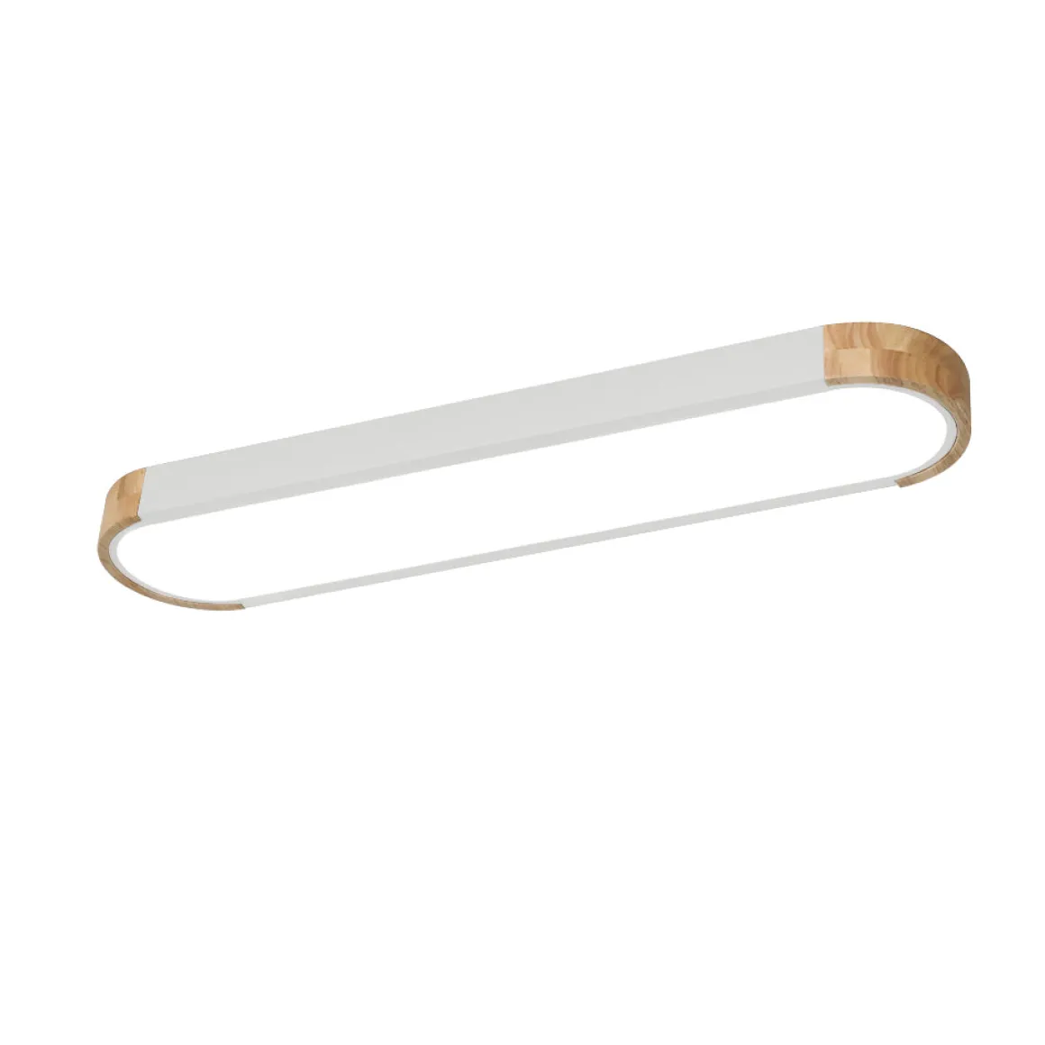 Dimmable Minimalist Long Oval Flush Mount LED Light