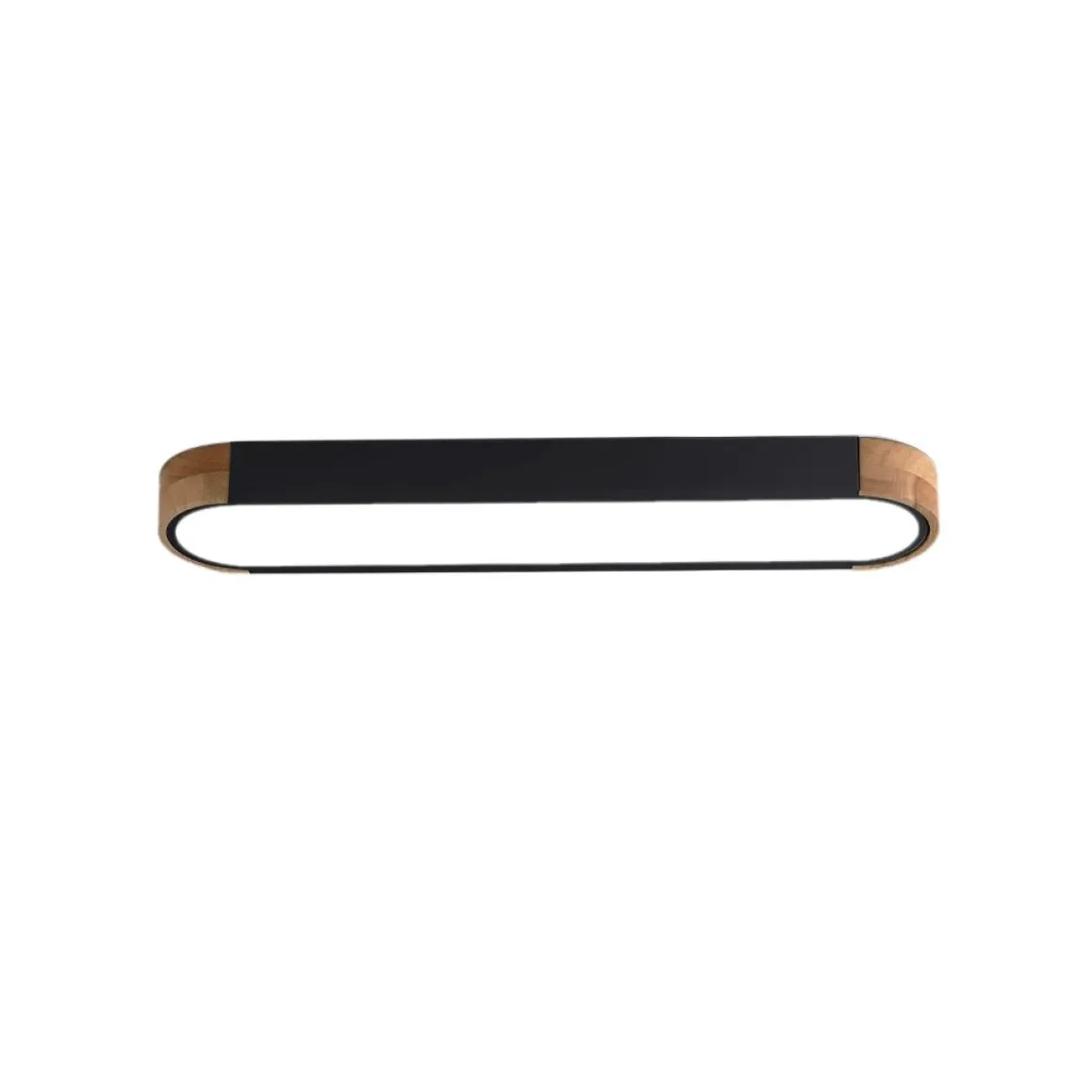 Dimmable Minimalist Long Oval Flush Mount LED Light