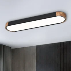 Dimmable Minimalist Long Oval Flush Mount LED Light