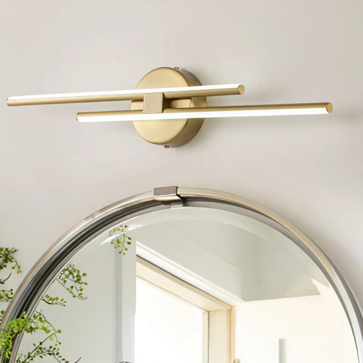 Dimmable Modern 2-Light Linear LED Wall Sconce Vanity Light