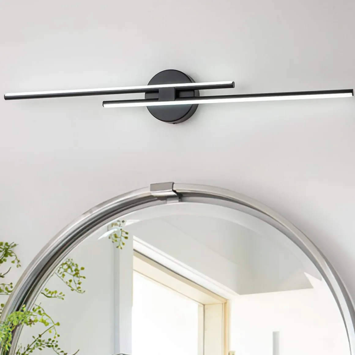 Dimmable Modern 2-Light Linear LED Wall Sconce Vanity Light