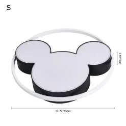 Dimmable Modern Mickey Design LED Flush Ceiling Light