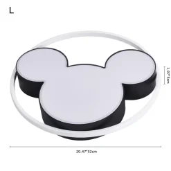 Dimmable Modern Mickey Design LED Flush Ceiling Light