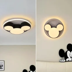 Dimmable Modern Mickey Design LED Flush Ceiling Light