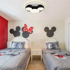 Dimmable Modern Mickey Design LED Flush Ceiling Light