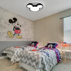 Dimmable Modern Mickey Design LED Flush Ceiling Light