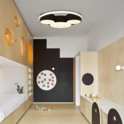 Dimmable Modern Mickey Design LED Flush Ceiling Light