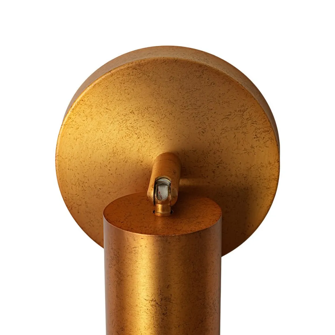 Distressed Brass Adjustable Dimmable LED Single Spotlight