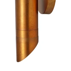 Distressed Brass Adjustable Dimmable LED Single Spotlight
