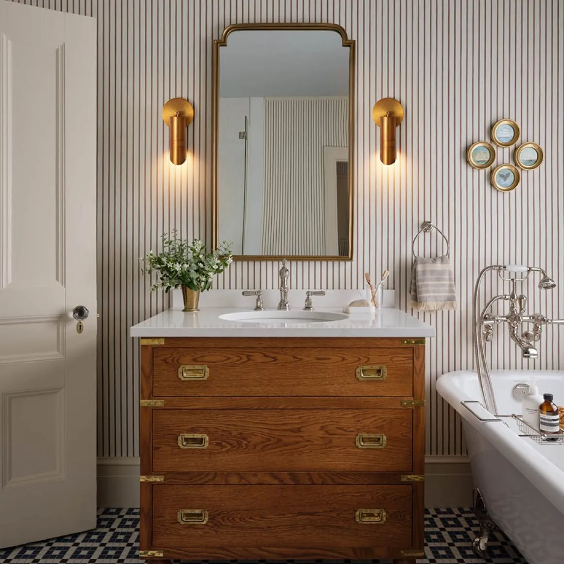 Distressed Brass Adjustable Dimmable LED Single Spotlight