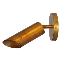 Distressed Brass Adjustable Dimmable LED Single Spotlight