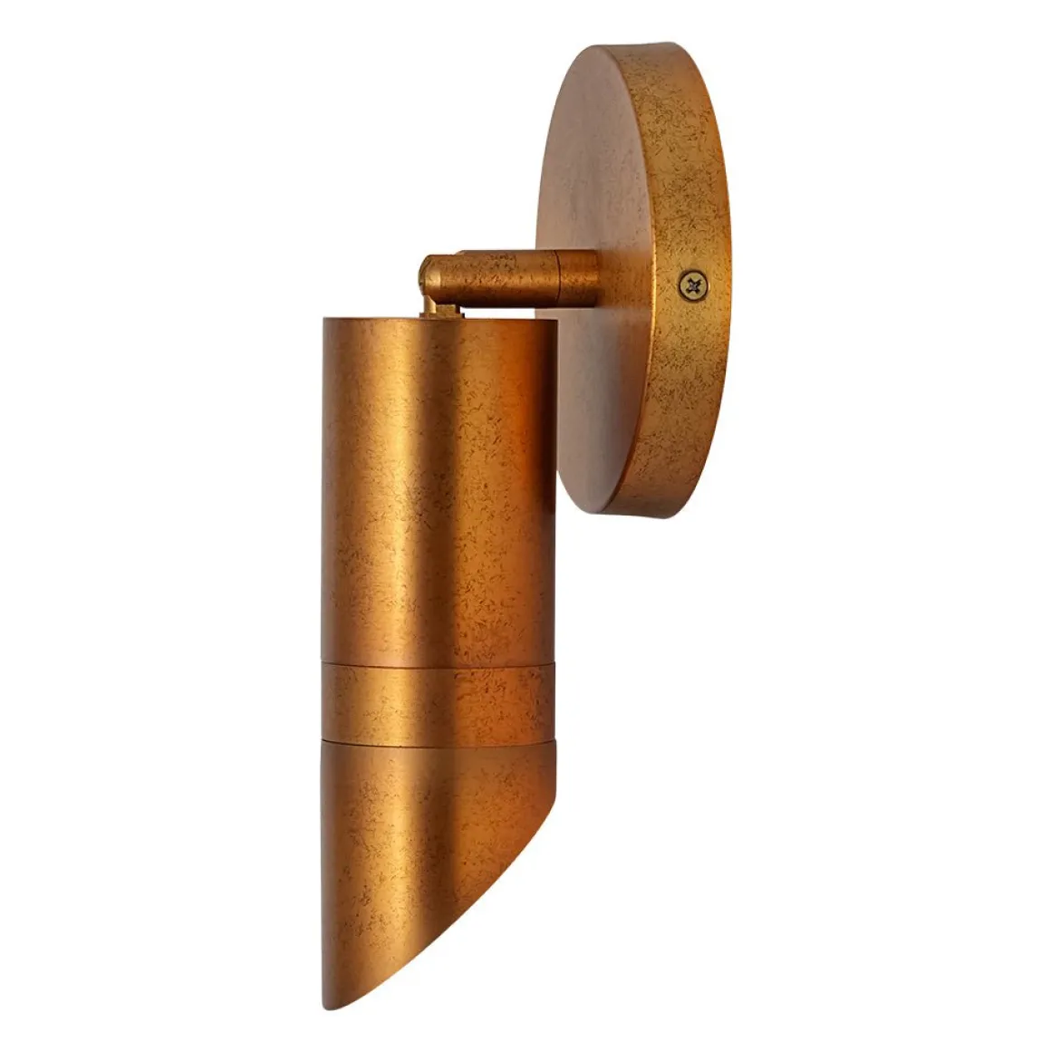 Distressed Brass Adjustable Dimmable LED Single Spotlight