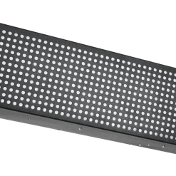 Farmhouse Black Mesh Wood Dimmable LED Oval Ceiling Light