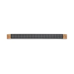 Farmhouse Black Mesh Wood Dimmable LED Oval Ceiling Light