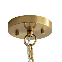 Farmhouse 1-Light Hammered Glass Bell Kitchen Pendant Light