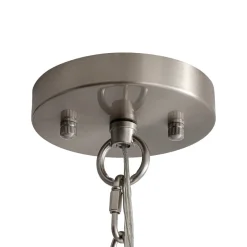 Farmhouse 1-Light Hammered Glass Bell Kitchen Pendant Light