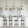 Farmhouse Wood Cylinder Pendant Light