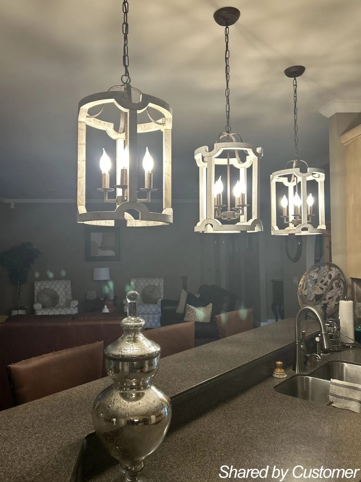 Farmhouse Wood Cylinder Pendant Light