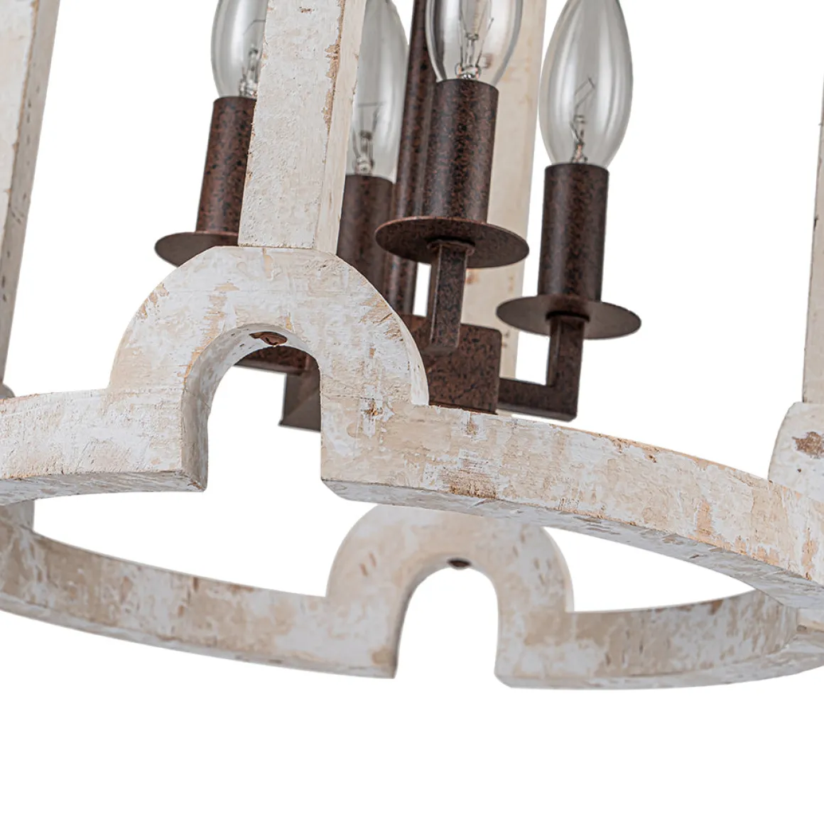 Farmhouse Wood Cylinder Pendant Light