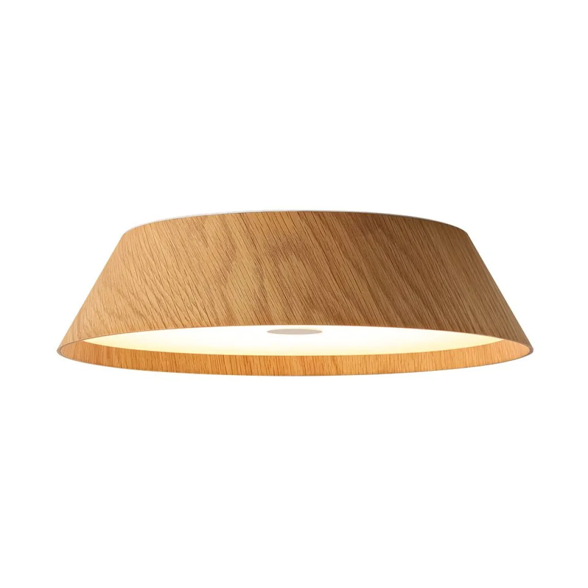 Farmhouse Wood Grain Dimmable LED Round Flush Mount Light