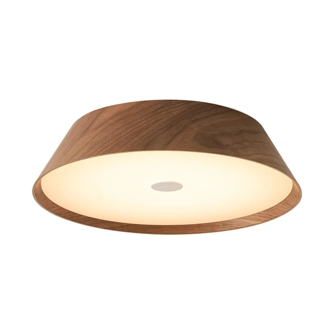 Farmhouse Wood Grain Dimmable LED Round Flush Mount Light
