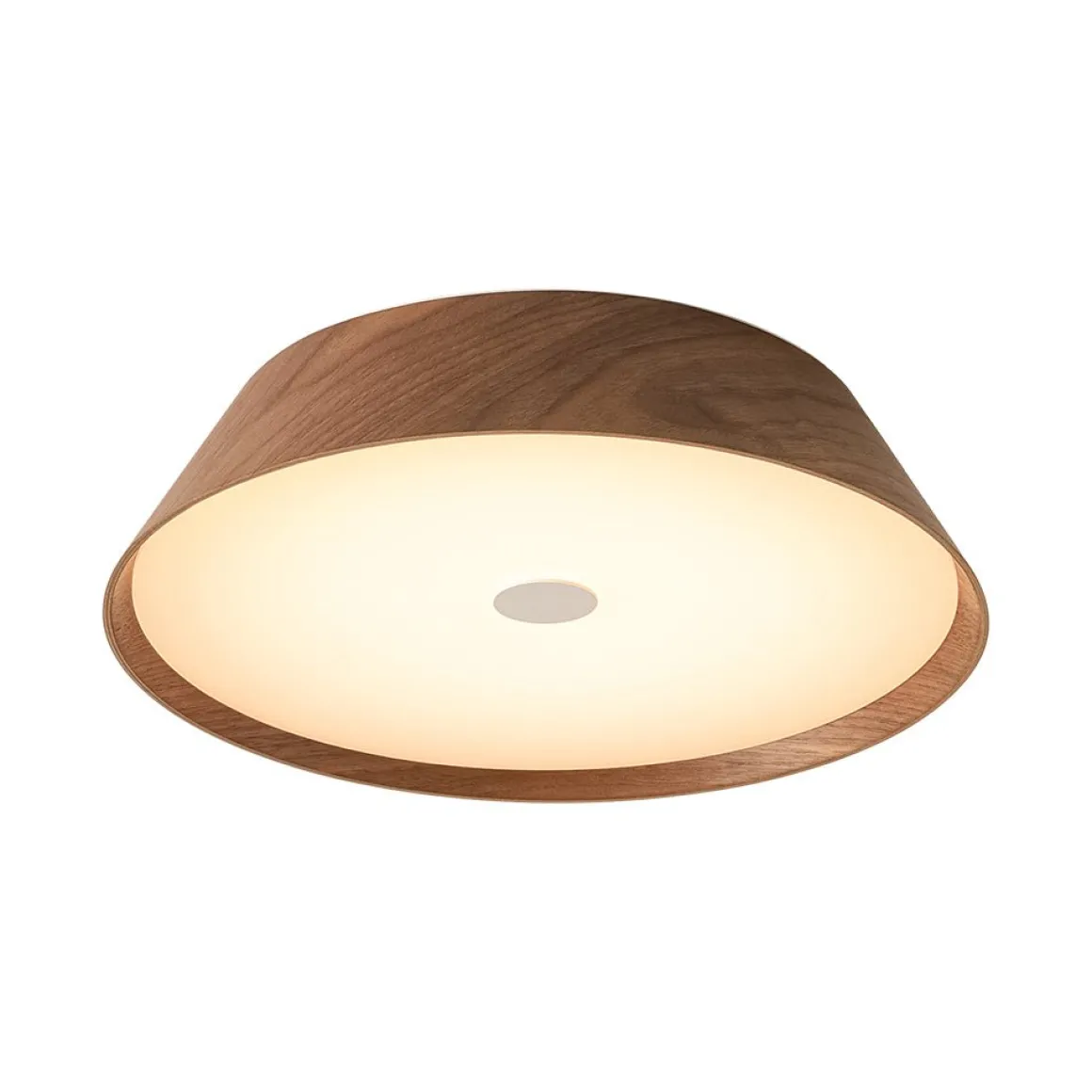 Farmhouse Wood Grain Dimmable LED Round Flush Mount Light