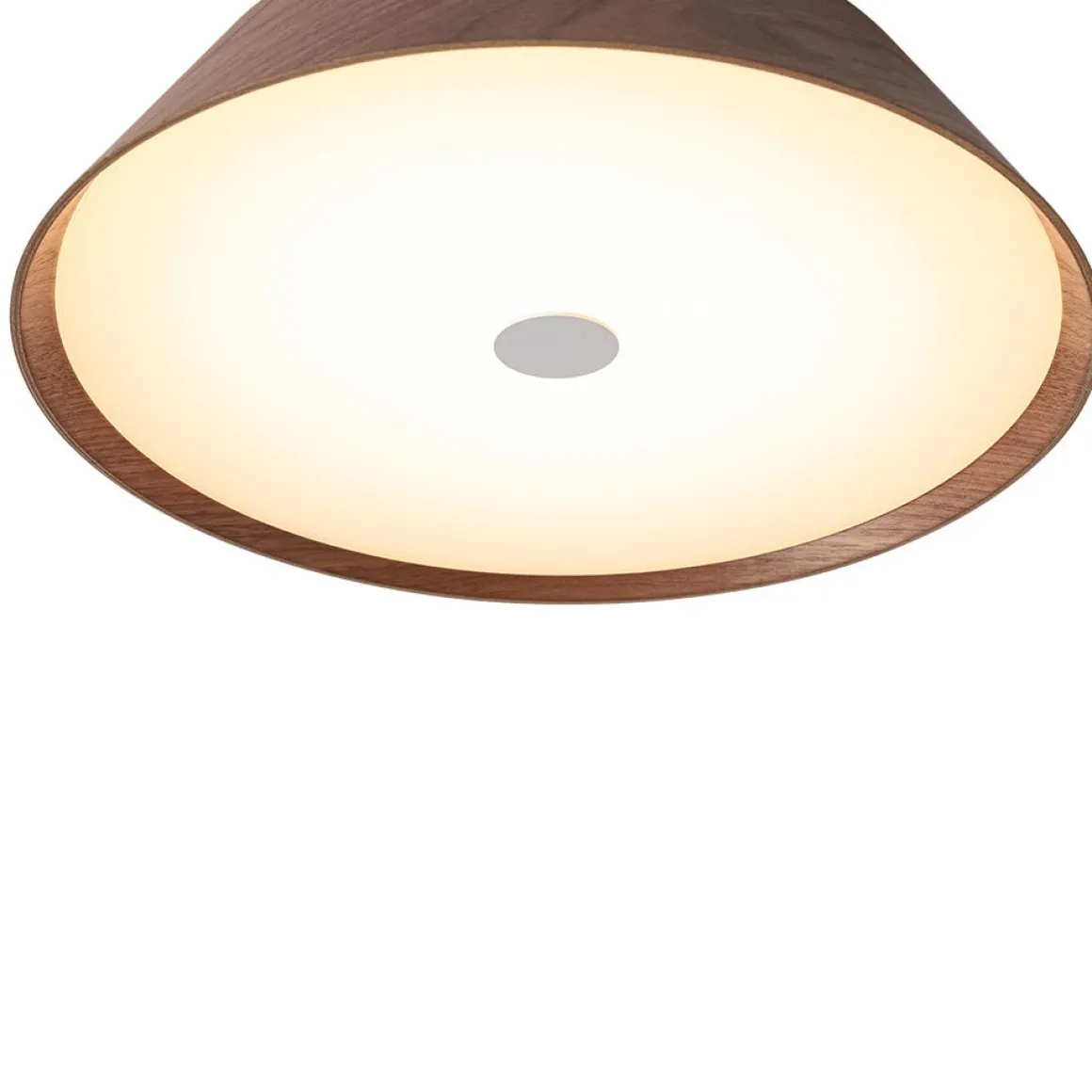 Farmhouse Wood Grain Dimmable LED Round Flush Mount Light