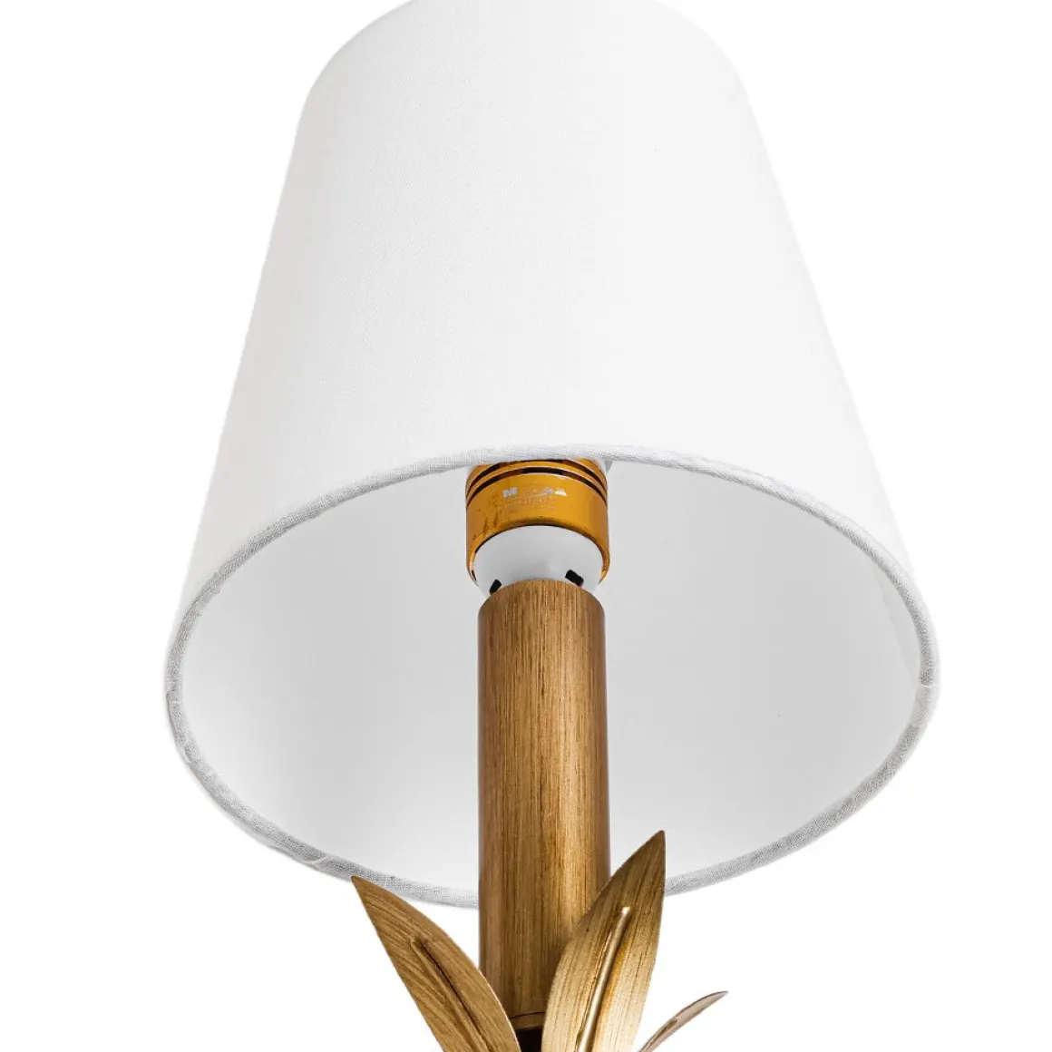 French Country 1-Light Fabric Conical Vanity Wall Sconce