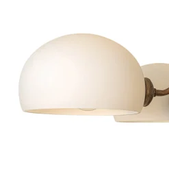 French Country 4-Light Frosted Glass Round Sputnik Chandelier