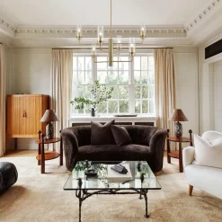 French Cylinder Ribbed Glass Round Tiered Candle Chandelier
