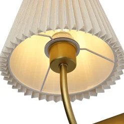 French Elegant 1-Light Pleated Fabric Wall Lamp